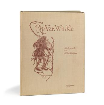 (RACKHAM, ARTHUR.) Irving, Washington. Rip Van Winkle: 50 Aquarelle.